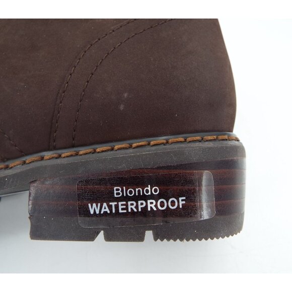 Blondo Vinny Brown Nubuck Leather Waterproof Ankle Boots Size 7M - Picture 11 of 14